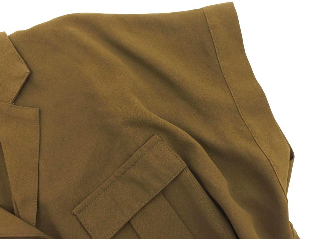 オリーブデオリーブ 半袖 シャツ ワンピース sizeM/カーキ ■◆ ☆ fhb2 レディース_画像3