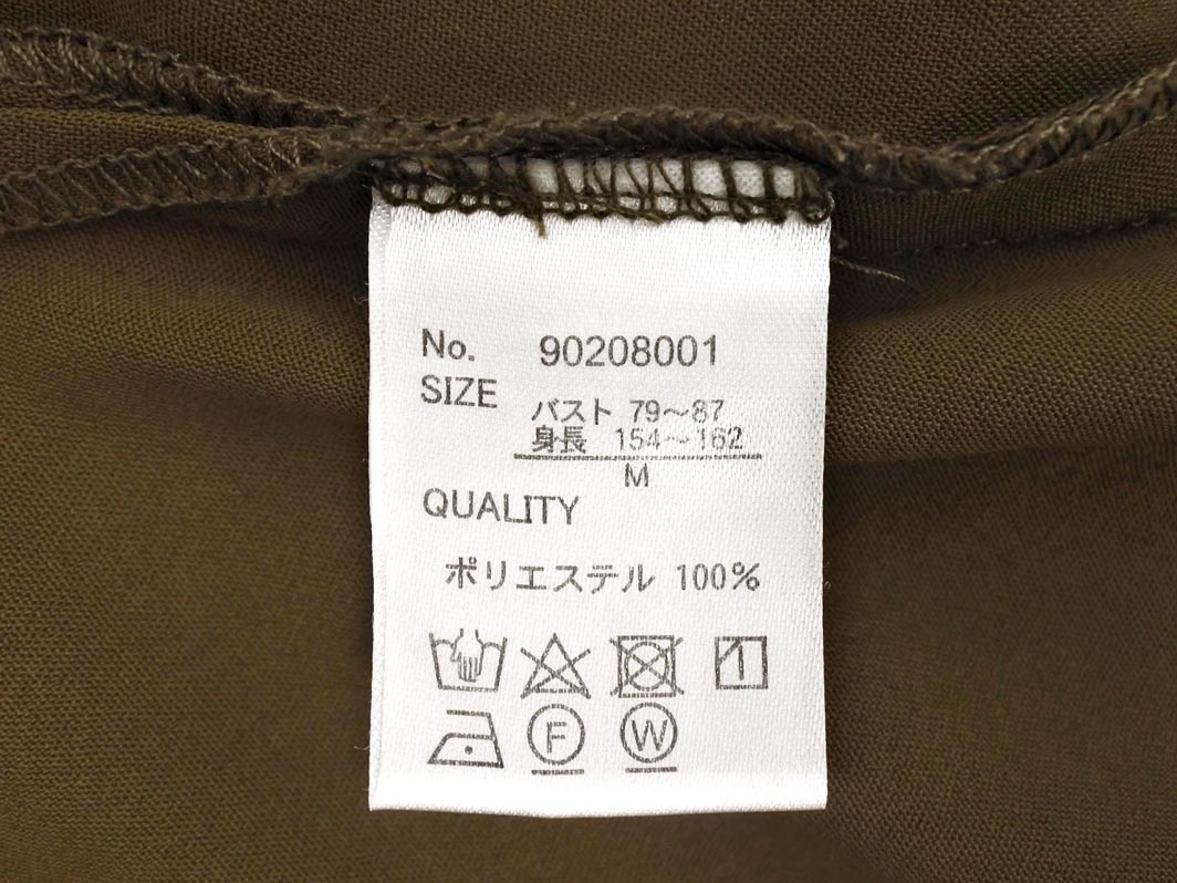 オリーブデオリーブ 半袖 シャツ ワンピース sizeM/カーキ ■◆ ☆ fhb2 レディース_画像7