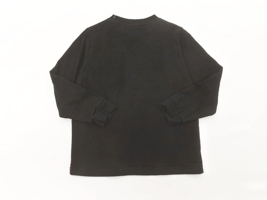 ネコポスOK SHIPS KIDS シップス キッズ ロゴ 刺繍 カットソー size100cm/黒 ■◇ ☆ fhb2