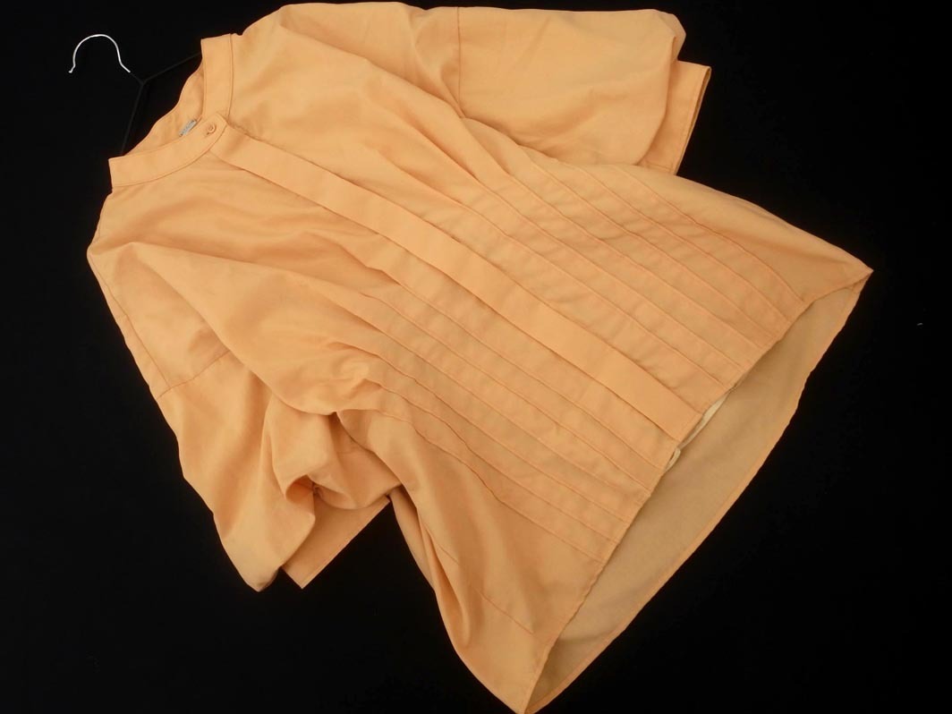 ネコポスOK Mila Owen ミラオーウェン ボリュームスリーブ タック ブラウス シャツ size0/オレンジ ■◆ ☆ fhb2 レディース