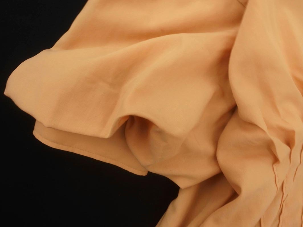 ネコポスOK Mila Owen ミラオーウェン ボリュームスリーブ タック ブラウス シャツ size0/オレンジ ■◆ ☆ fhb2 レディース