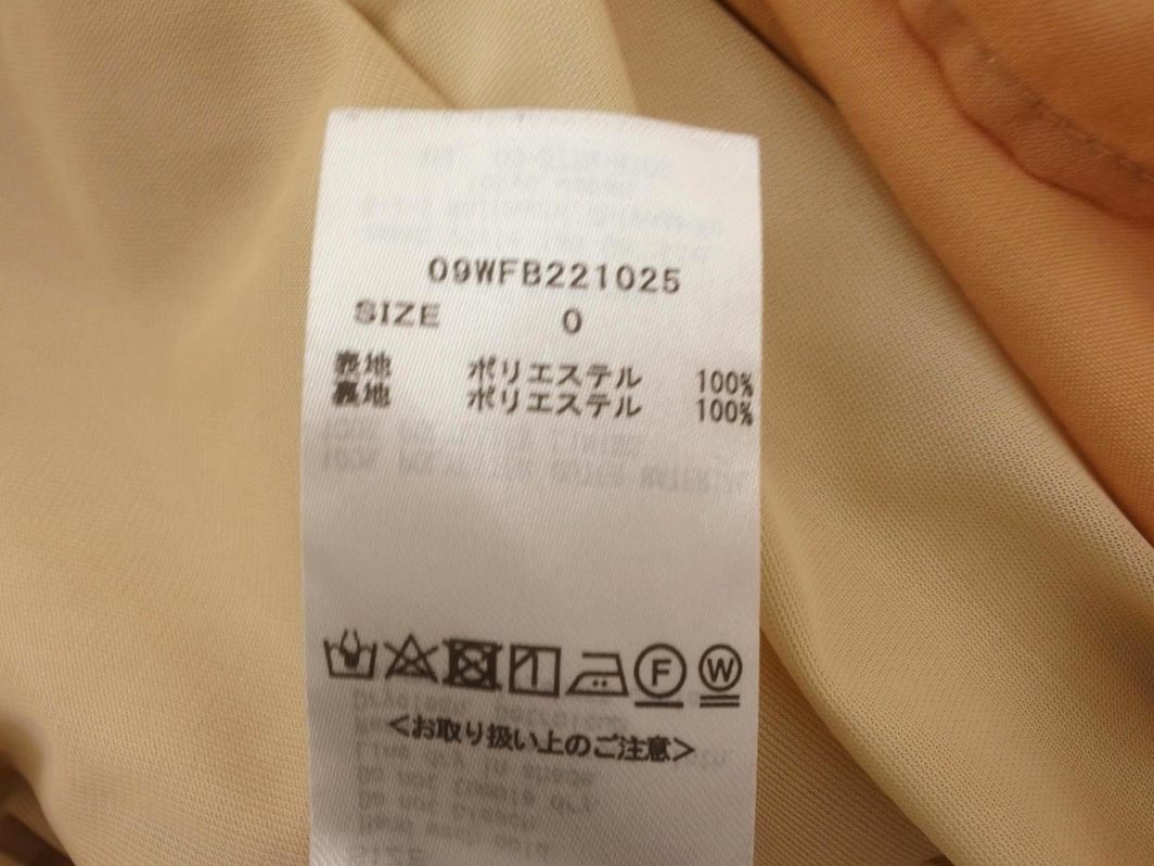 ネコポスOK Mila Owen ミラオーウェン ボリュームスリーブ タック ブラウス シャツ size0/オレンジ ■◆ ☆ fhb2 レディース