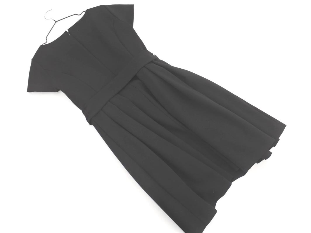 M-PREMIER エムプルミエ ウエスト リボン ワンピース size38/黒 ■◆ ☆ fhb3 レディース_画像6