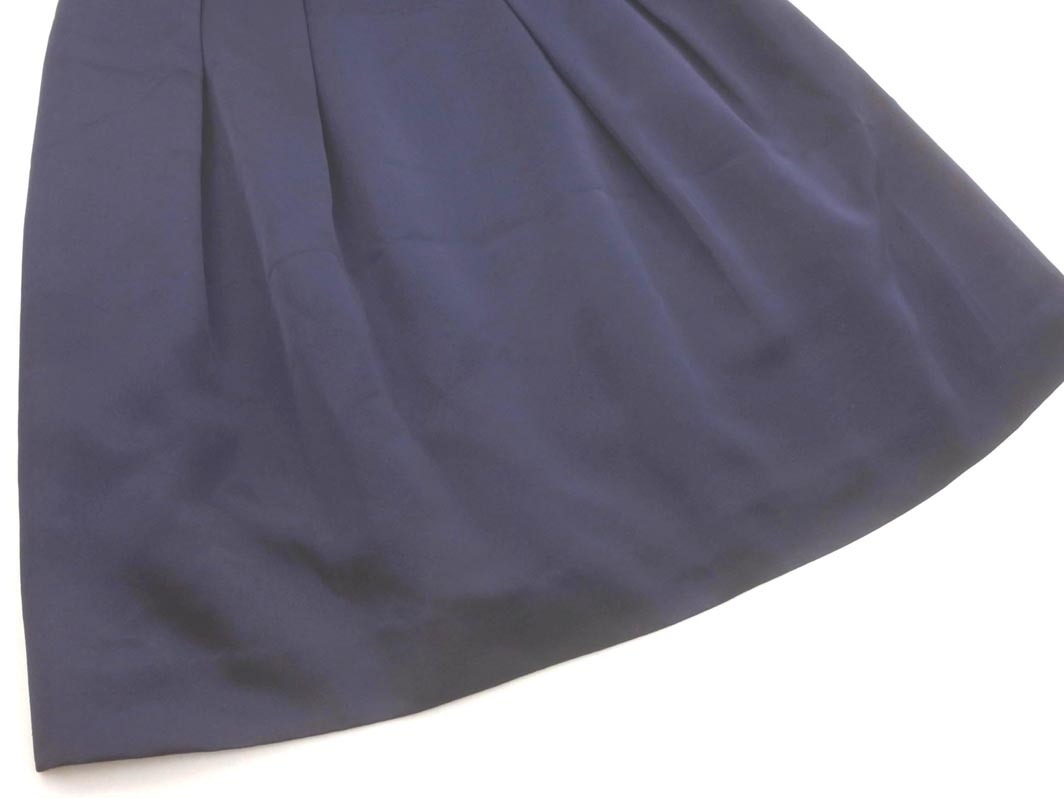 ネコポスOK KUMIKYOKU 組曲 ノースリーブ ワンピース size2/紺 ■◆ ☆ fhb3 レディース_画像3