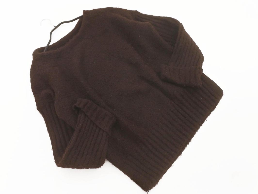 mystic ミスティック スリット オーバーサイズ ニット セーター sizeF/茶 ◇■ ☆ fhb3 レディース_画像1