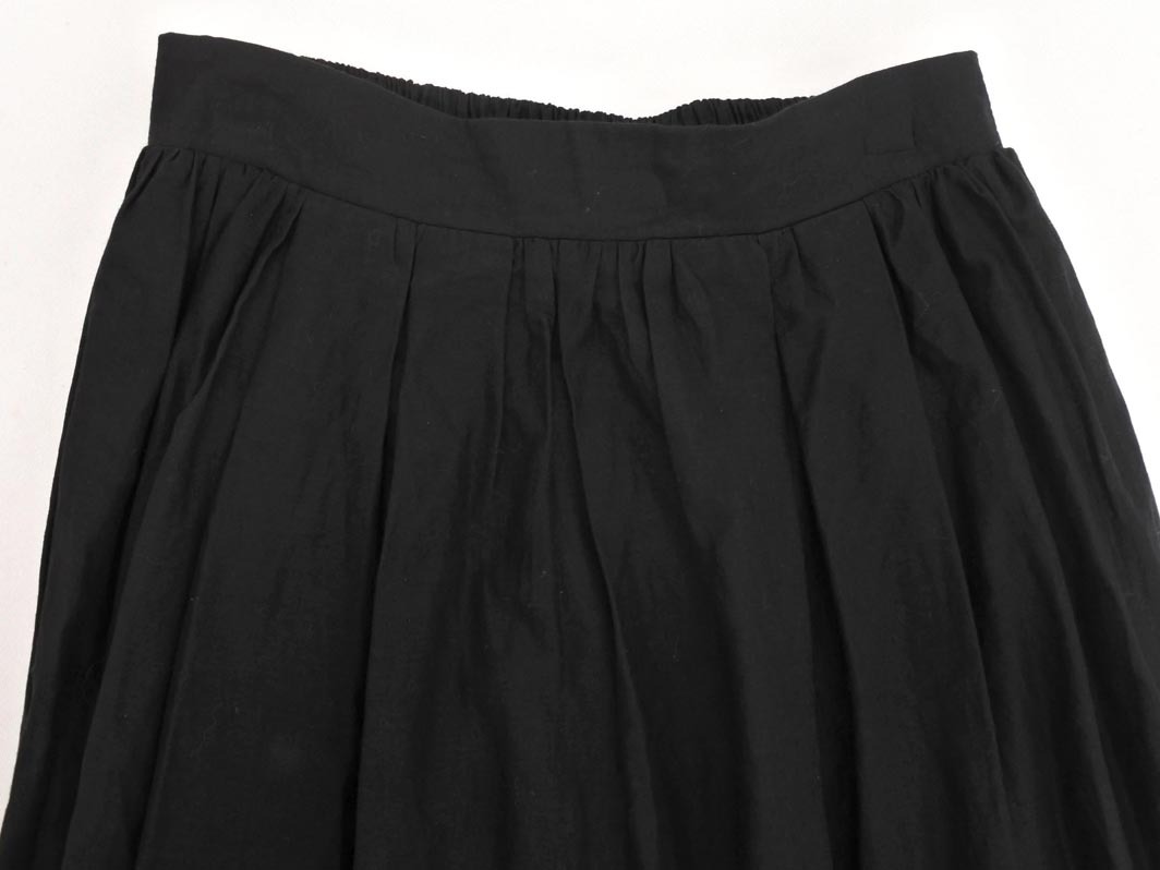 titivate ティティベイト カットワーク タック ロング スカート sizeS/黒 ■◇ ☆ fhb3 レディース_画像3