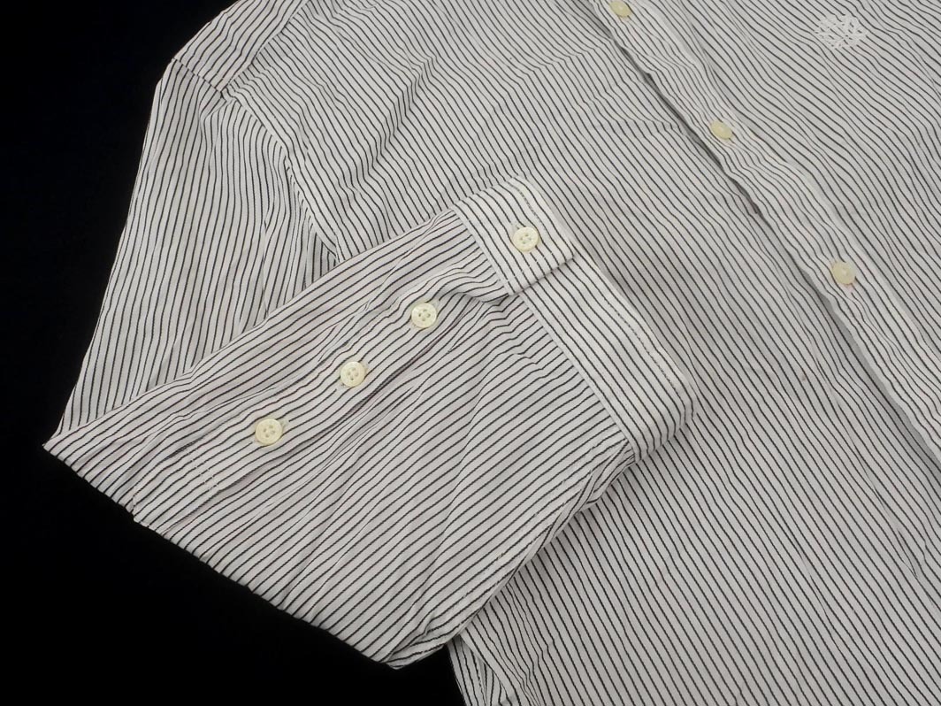 TAKEO KIKUCHI タケオキクチ ストライプ シャツ size2/白ｘ黒 ■◇ ☆ fhb8 メンズ_画像3