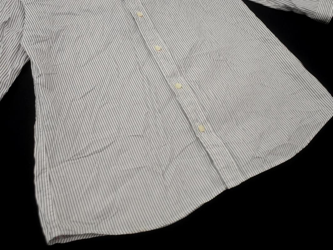 TAKEO KIKUCHI タケオキクチ ストライプ シャツ size2/白ｘ黒 ■◇ ☆ fhb8 メンズ_画像4