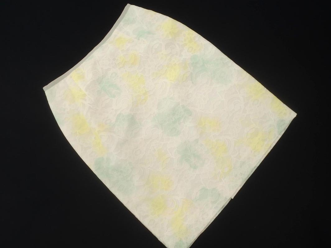 Apuweiser-riche アプワイザーリッシェ 総レース タイト スカート size2/白 ■◇ ☆ fhb8 レディース_画像1