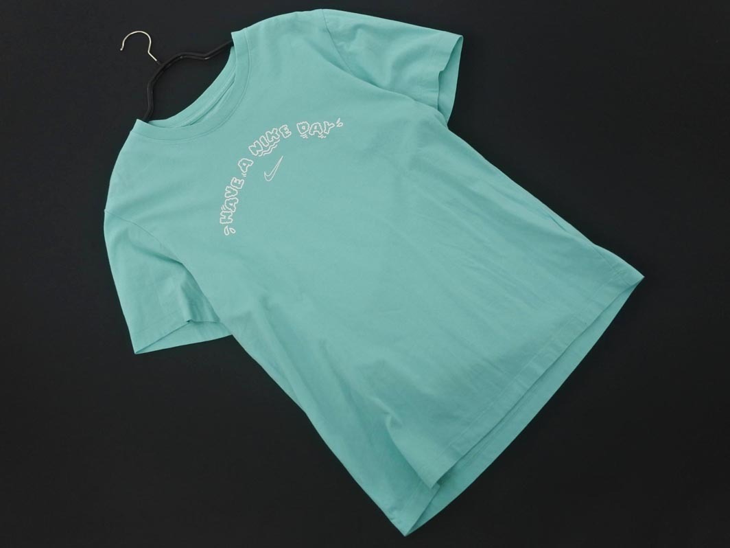 ネコポスOK NIKE ナイキ バックプリント Tシャツ sizeS/ミント ■◆ ☆ fhb8 メンズ_画像1
