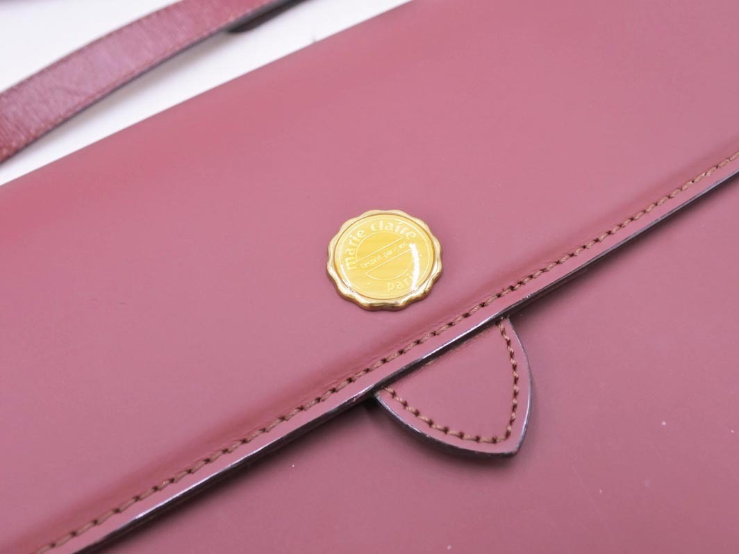 marie claire マリクレール ショルダー バッグ 赤 ■■ ☆ fhb9 レディース_画像5