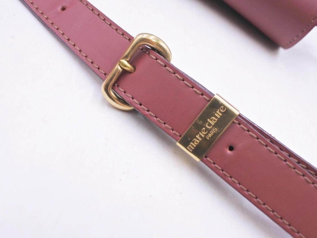 marie claire マリクレール ショルダー バッグ 赤 ■■ ☆ fhb9 レディース_画像7