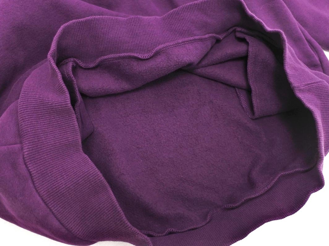 PUMA プーマ 裏起毛 ロゴ プリント プルオーバー パーカー sizeM/紫 ◇■ ☆ fhb9 レディース_画像4