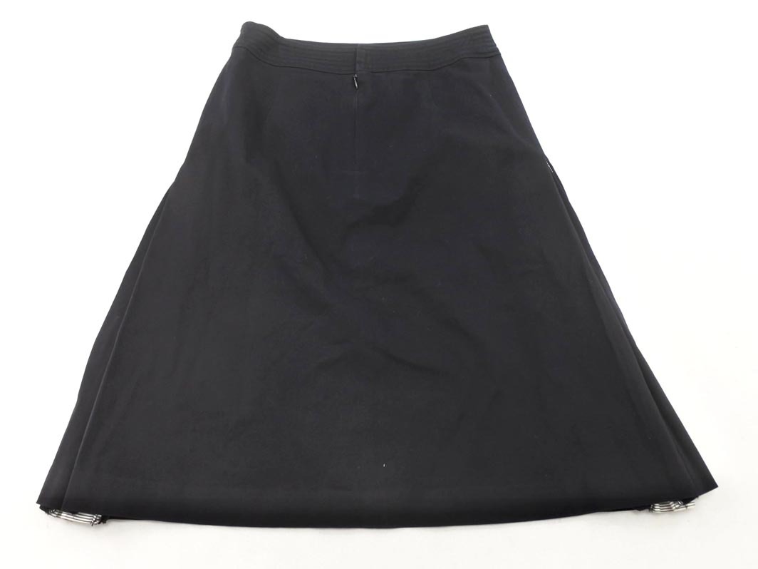 MELROSE メルローズ ボーダー 切替 プリーツ スカート size3/黒 ■◇ ☆ fhc0 レディース_画像5