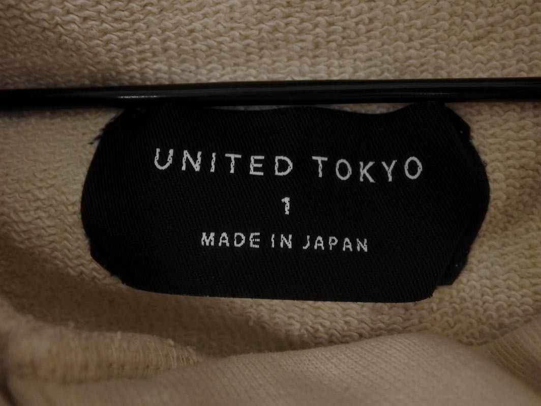 UNITED TOKYO ユナイテッドトウキョウ プルオーバー パーカー size1/オフホワイト ◇■ ☆ fhc2 メンズ_画像6