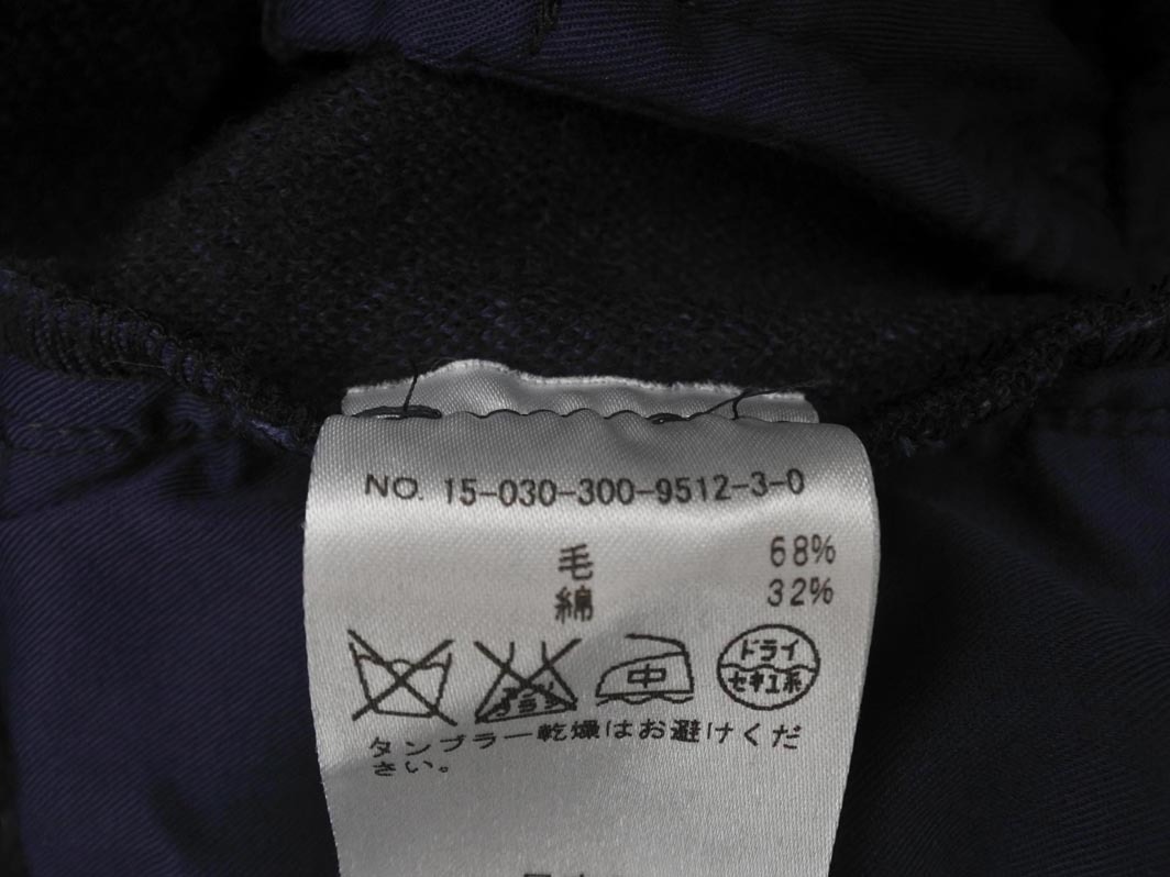 EDIFICE エディフィス ウール混 スリム パンツ size44/濃紺 ◇■ ☆ fhc1 メンズ
