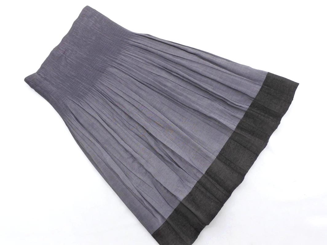 COMME CA DU MODE コム サ デ モード リバーシブル プリーツ スカート size9/グレー ■■ ☆ fhc1 レディース