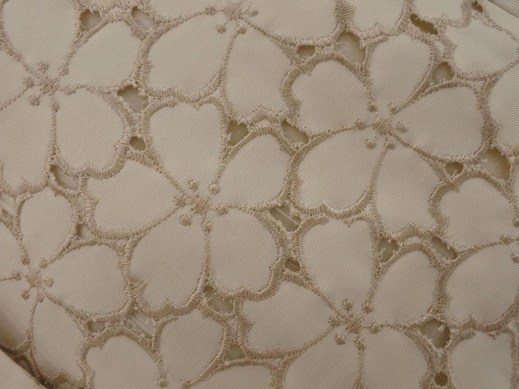 TOCCA トッカ カットワーク ノーカラー コート size2/オフホワイト ■◇◎ ☆ fhc2 レディース_画像4