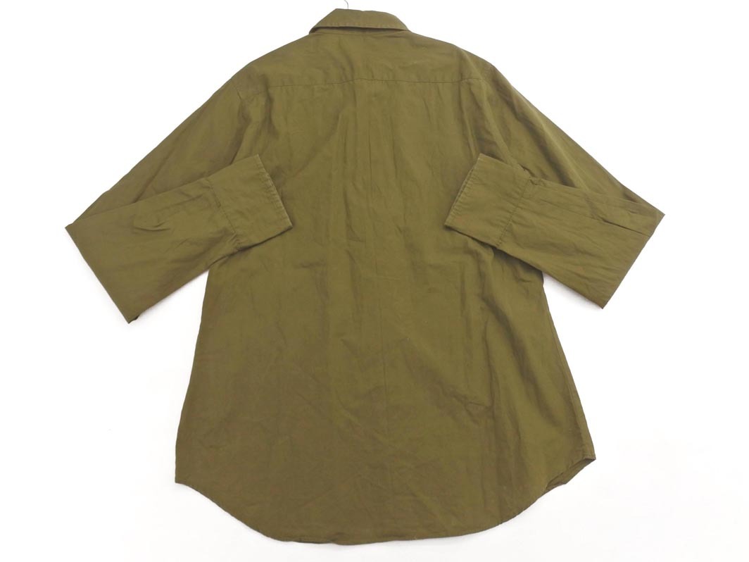 ネコポスOK LAPIS BEAMS ラピスビームス フリル ブラウス シャツ カーキ ◇■ ☆ fhc1 レディース_画像4