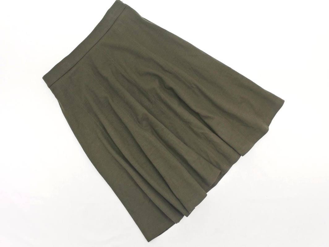 KUMIKYOKU 組曲 ウール100% フレア スカート size3/カーキ ◇■ ☆ fhc2 レディース