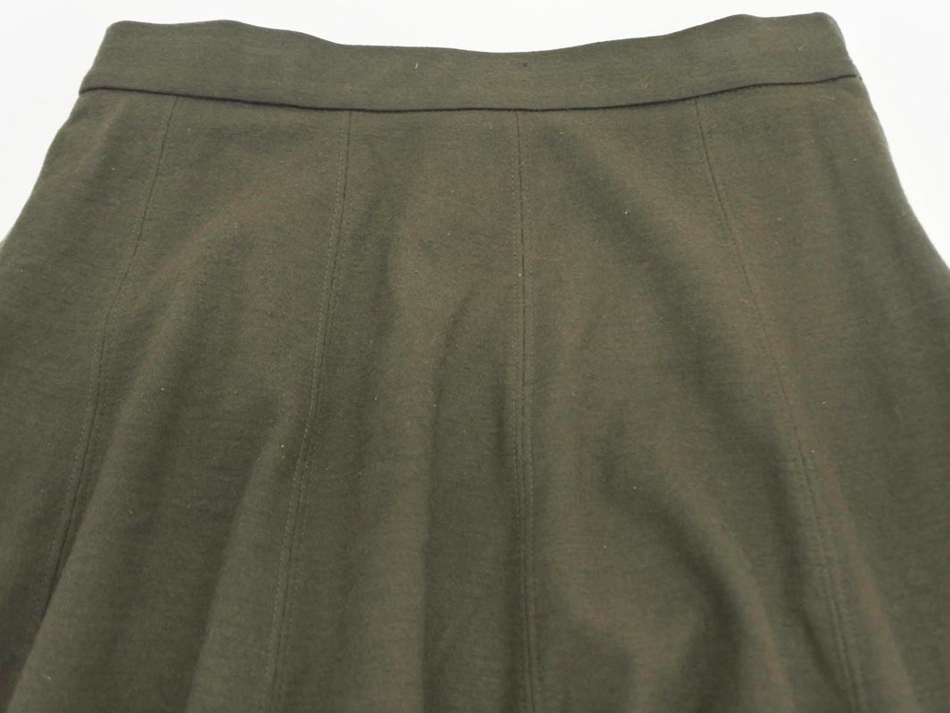 KUMIKYOKU 組曲 ウール100% フレア スカート size3/カーキ ◇■ ☆ fhc2 レディース