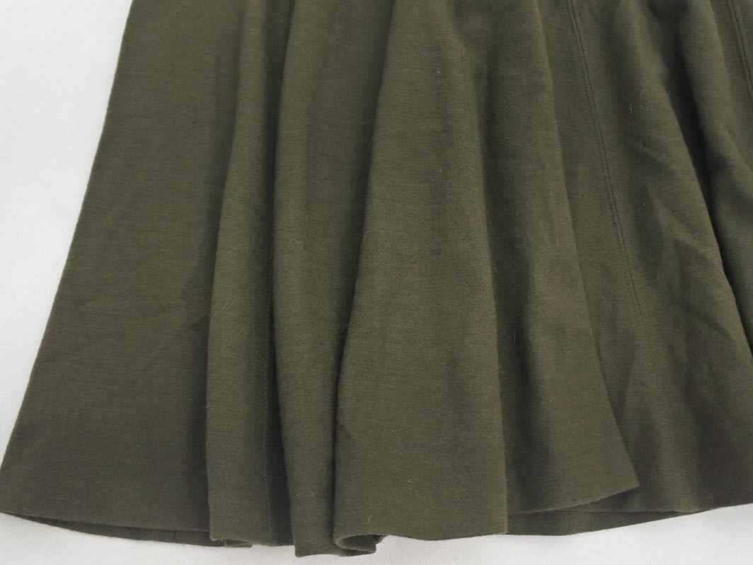 KUMIKYOKU 組曲 ウール100% フレア スカート size3/カーキ ◇■ ☆ fhc2 レディース