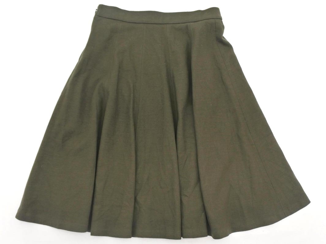 KUMIKYOKU 組曲 ウール100% フレア スカート size3/カーキ ◇■ ☆ fhc2 レディース
