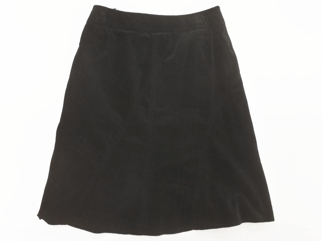 BURBERRY バーバリー ベロア チェック スカート size38/黒 ◇■ ☆ fhc1 レディース