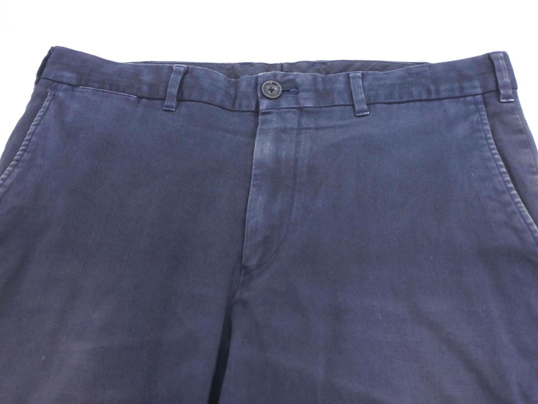 BURBERRY BLACK LABEL バーバリーブラックレーベル チノ パンツ size82/紺 ■■ ☆ fhc1 メンズ_画像3