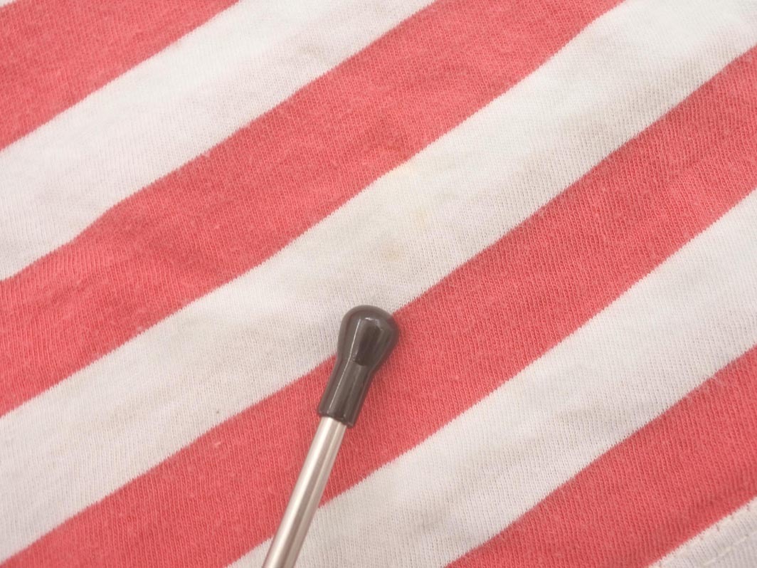 POLO RALPH LAUREN ポロ ラルフローレン パッチワーク ボーダー Tシャツ size7(120〜130cm)/赤ｘ白 ■◆ ☆ fhc2_画像4