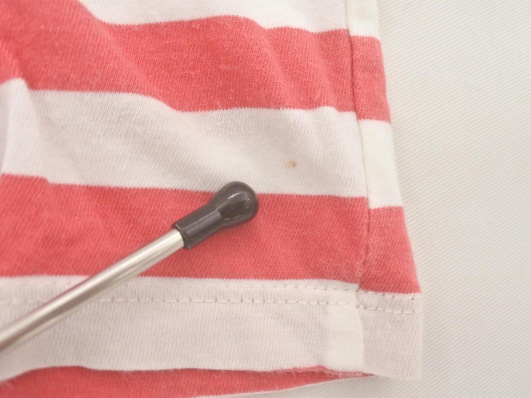 POLO RALPH LAUREN ポロ ラルフローレン パッチワーク ボーダー Tシャツ size7(120〜130cm)/赤ｘ白 ■◆ ☆ fhc2_画像7