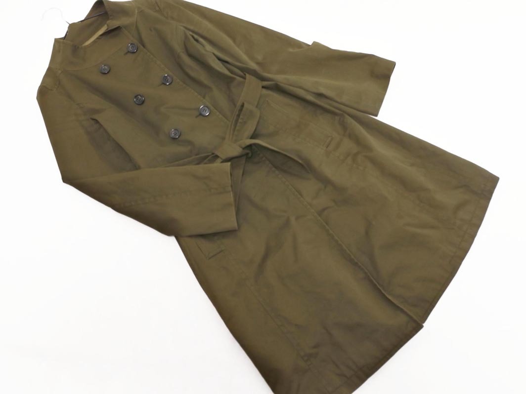 UNTITLED Untitled воротник-стойка тренчкот size2/ хаки #* * fhc2 женский 