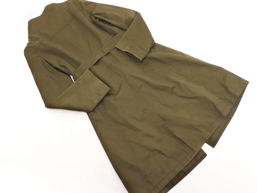 UNTITLED Untitled воротник-стойка тренчкот size2/ хаки #* * fhc2 женский 