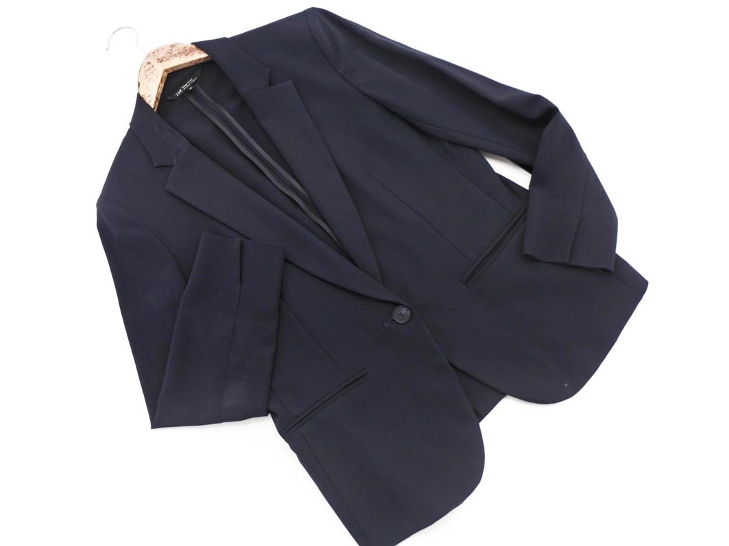 23 район tailored jacket size40/ темно-синий *# * fhc5 женский 