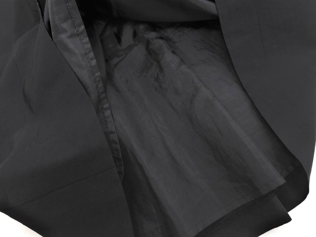 AMACA アマカ タック Aライン 台形 スカート size36/紺 ◇■ ☆ fhc5 レディース_画像3