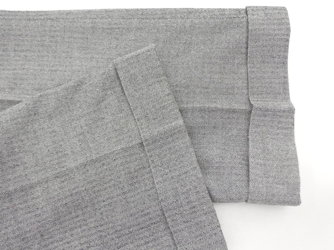 PAUL STUART paul (pole) Stuart шерсть . "в елочку" слаксы брюки size6/ серый *# * fhc5 женский