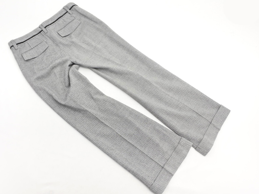 PAUL STUART paul (pole) Stuart шерсть . "в елочку" слаксы брюки size6/ серый *# * fhc5 женский