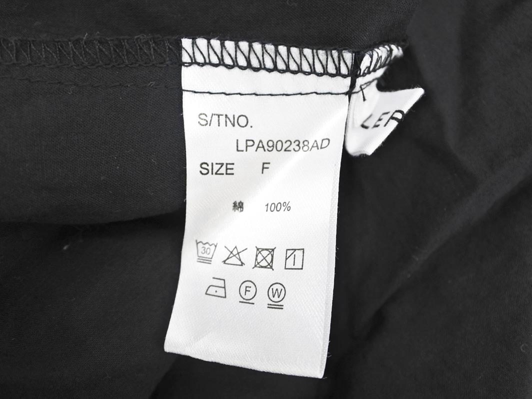 LEPSIM レプシィムローリーズファーム ロング シャツ ワンピース sizeF/黒 ■◇ ☆ fhc6 レディース_画像6