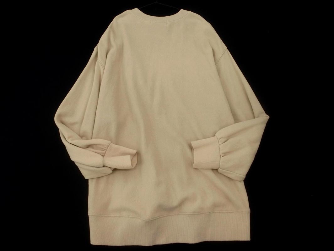B:MING ｂｙ BEAMS プリント トレーナー スウェット sizeONE/ベージュ ◇■ ☆ fhc6 レディース