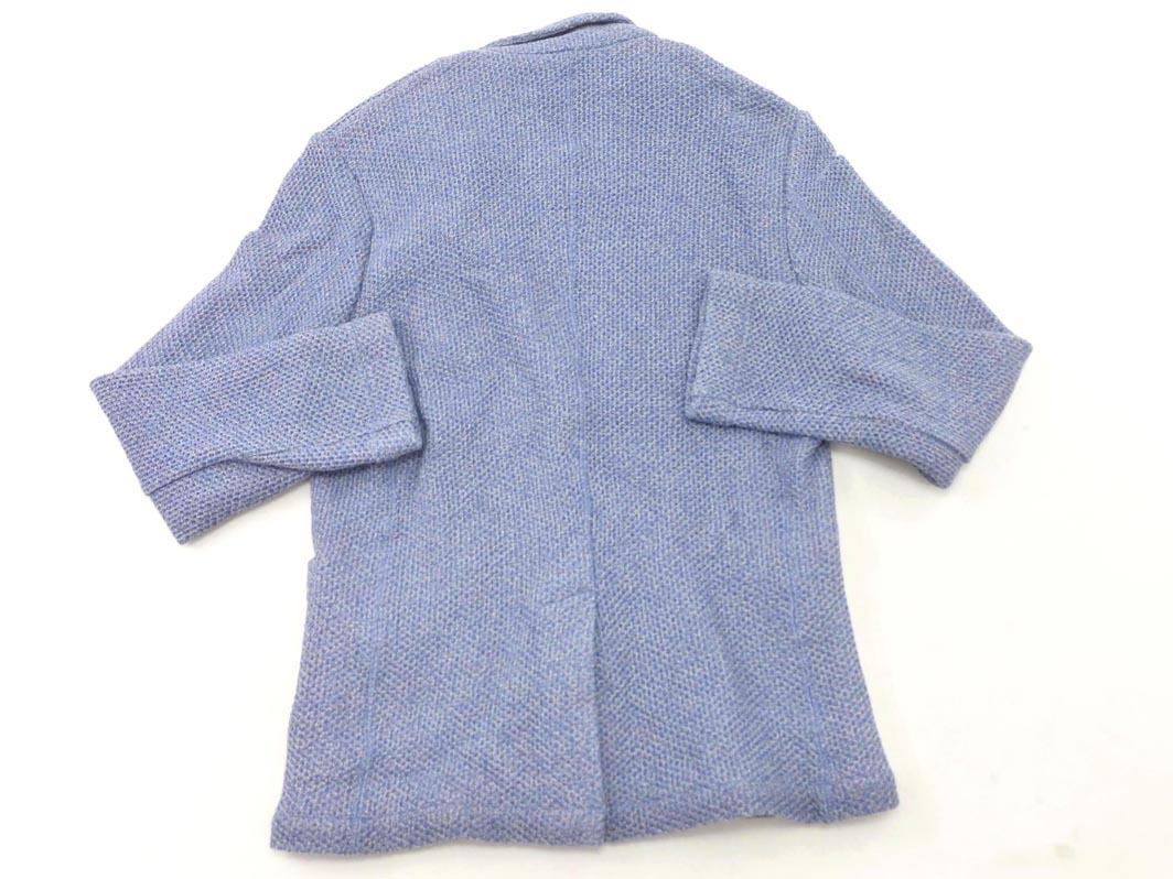 新品 SHIPS シップス ウール混 ニット テーラード ジャケット sizeL/青 ◇■ ☆ fhc7 メンズ