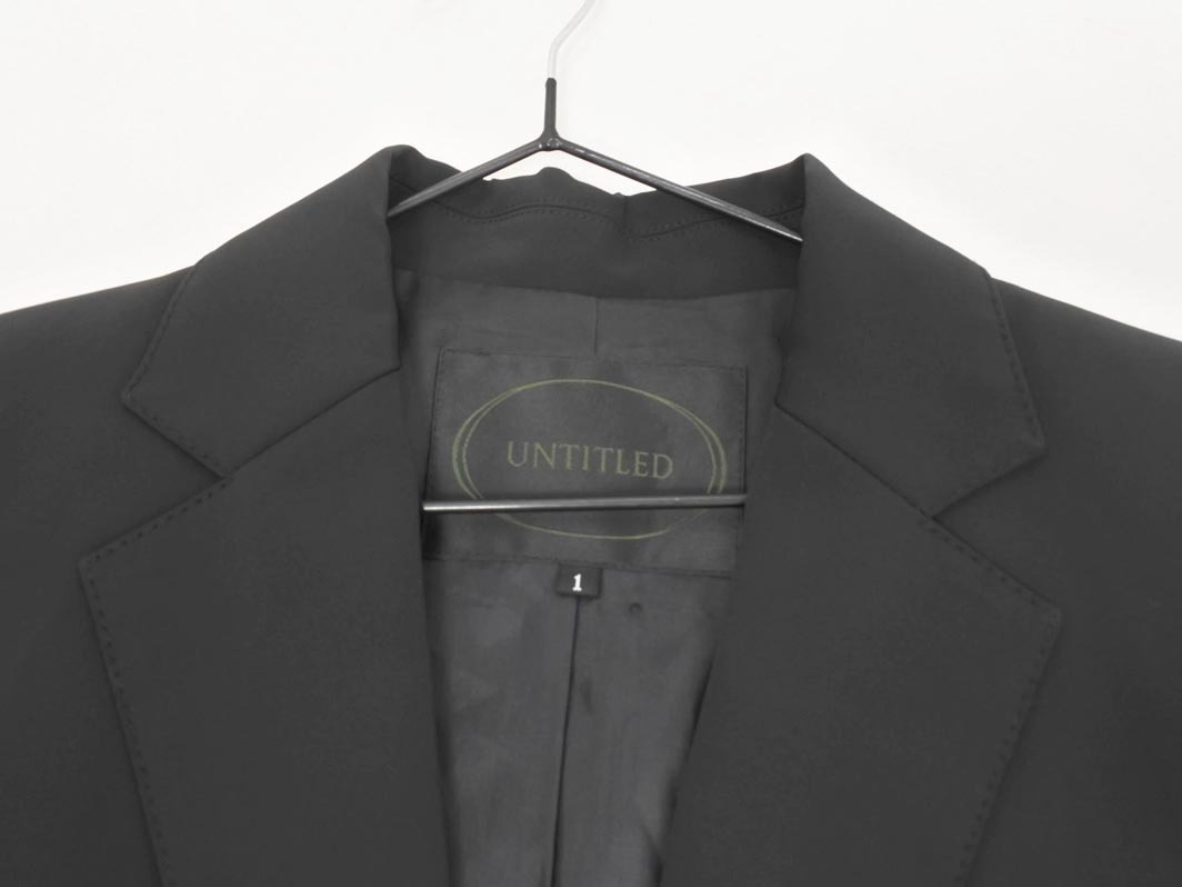UNTITLED Untitled tailored jacket size1/ чёрный *# * fhc7 женский 