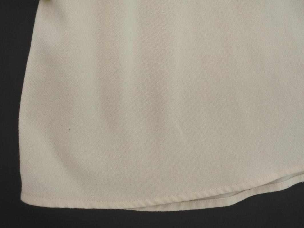 ネコポスOK NATURAL BEAUTY BASIC ナチュラルビューティーベーシック Vネック ブラウス シャツ sizeM/アイボリー ◇■ ☆ fhc7 レディース_画像2