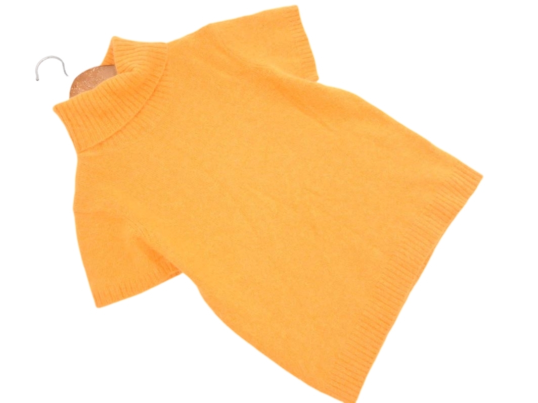 JUNKO SHIMADA ジュンコシマダ AWAW アンゴラ混 半袖 ニット セーター sizeL/オレンジ ◇■ ☆ fhc7 レディース_画像1