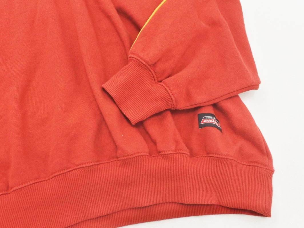 Dickies ディッキーズ ロゴ 刺繍 トレーナー スウェット sizeL/赤x黄 ◇■ ☆ fhc7 レディース_画像2