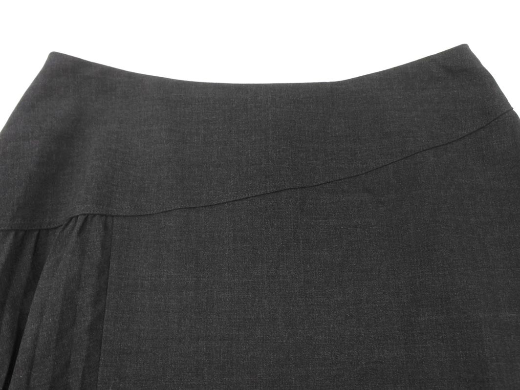ネコポスOK COMME CA DU MODE コム サ デ モード ウール100% プリーツ スカート size7/グレー ◇■ ☆ fhc7 レディース