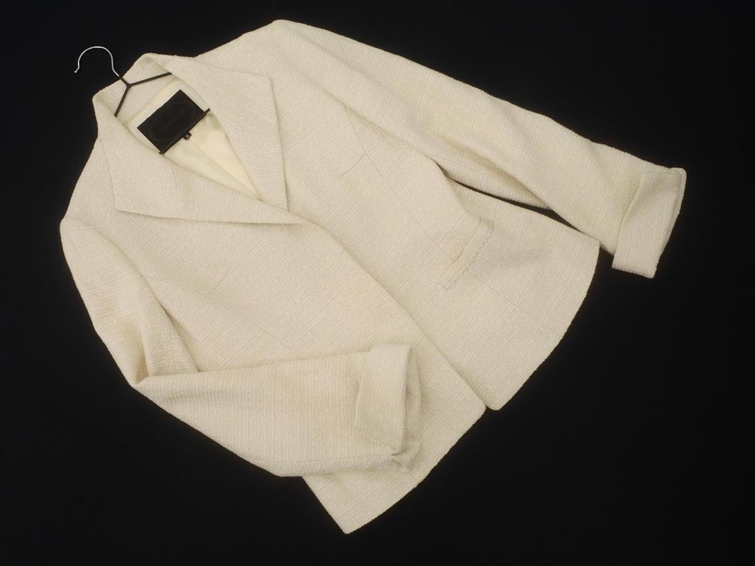 UNTITLED Untitled твид жакет size2/ слоновая кость *# * fhc9 женский 