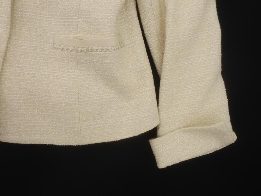 UNTITLED Untitled твид жакет size2/ слоновая кость *# * fhc9 женский 