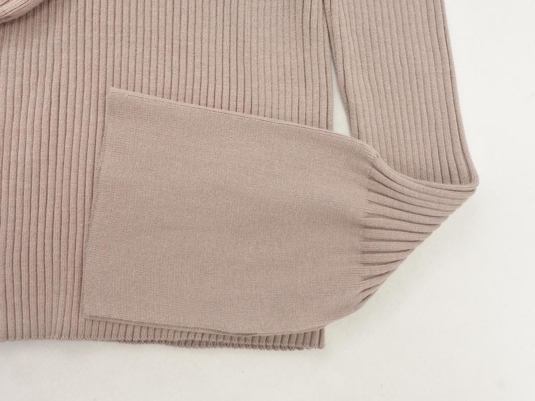 NATURAL BEAUTY BASIC ナチュラルビューティーベーシック リブ ニット セーター sizeM/モカ ◇■ ☆ fhc9 レディース_画像2