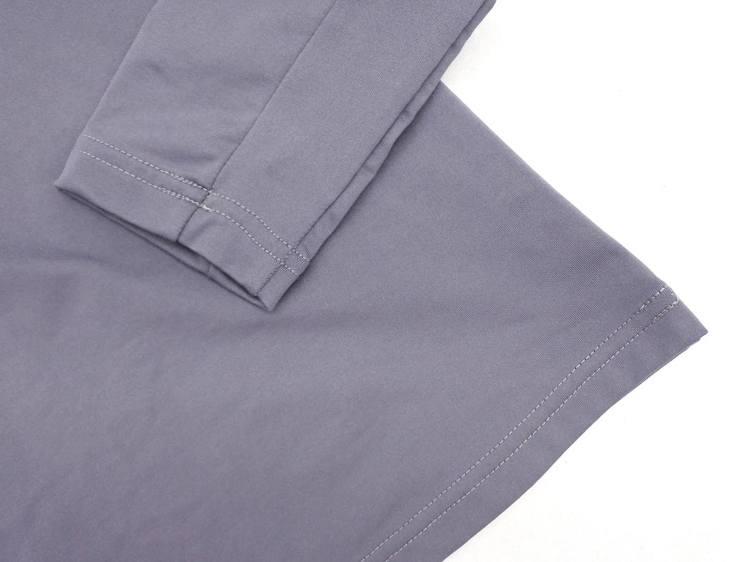 ネコポスOK le coq sportif ルコックスポルティフ ハイネック ロゴ トレーニングウェア カットソー sizeM/グレー ■■ ☆ fhc9 レディース_画像2