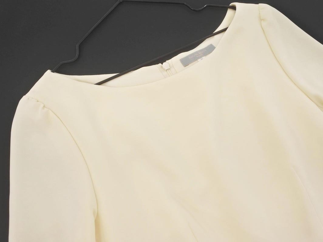 NATURAL BEAUTY ナチュラルビューティー ペプラム ドッキング ワンピース size36/アイボリー ■◇ ☆ fhc8 レディース_画像2